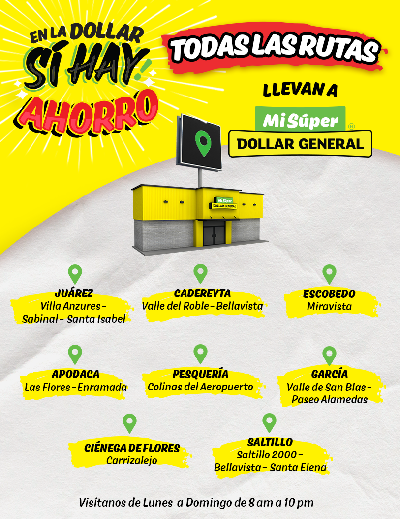 Todas las rutas llevan a misuper dollar general